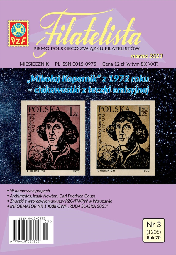 Filatelista 3/2023 okładka