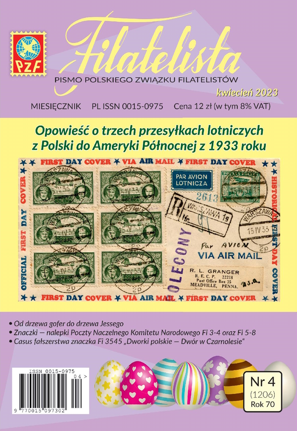 Filatelista 4/2023 okładka