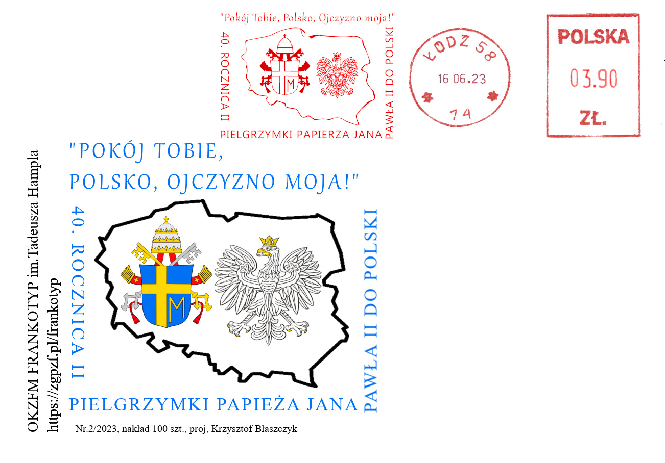 II pielgrzymka koperta