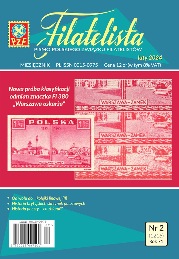 Filatelista 02/2024 okładka